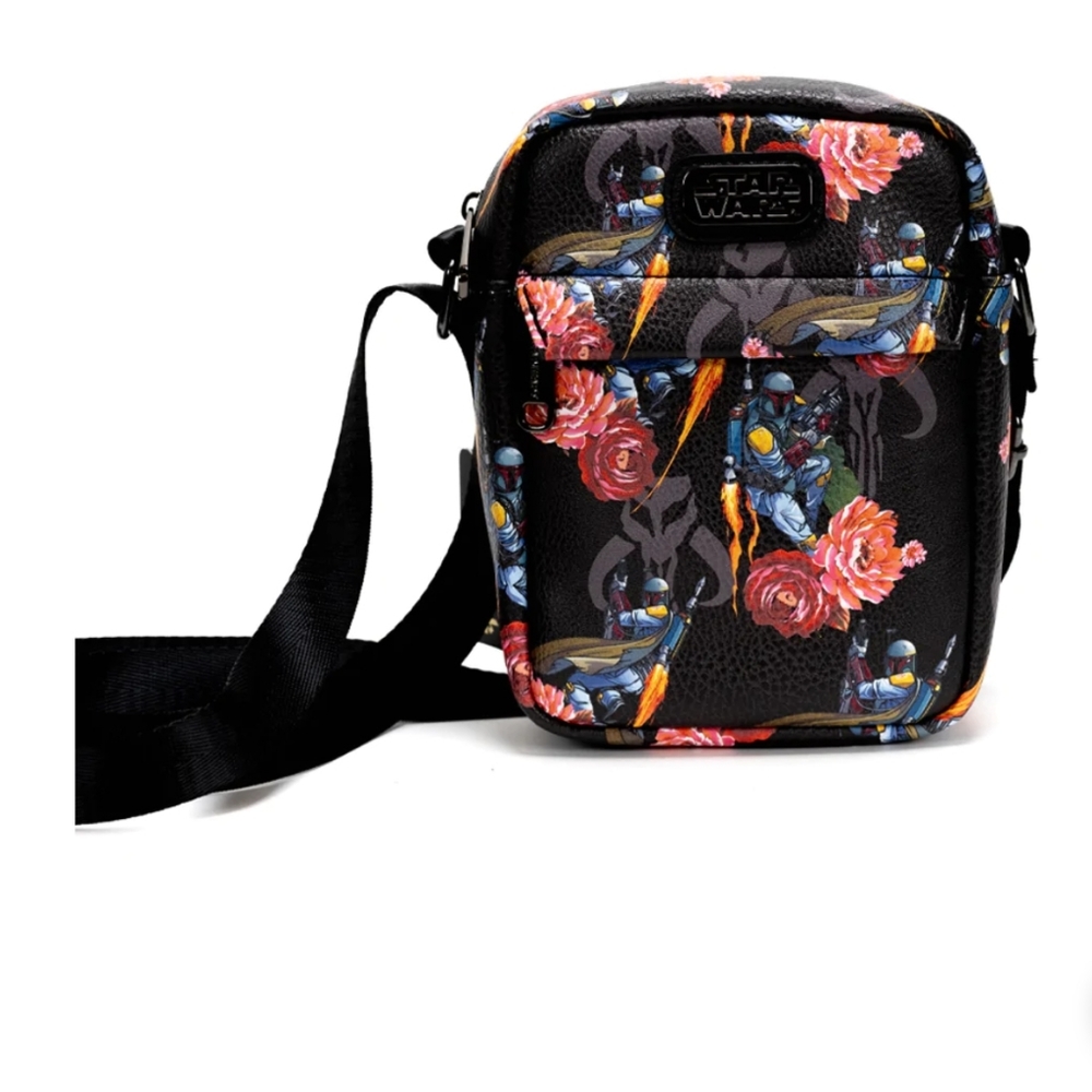 Star Wars Boba Fett Floral Crossbody Bag